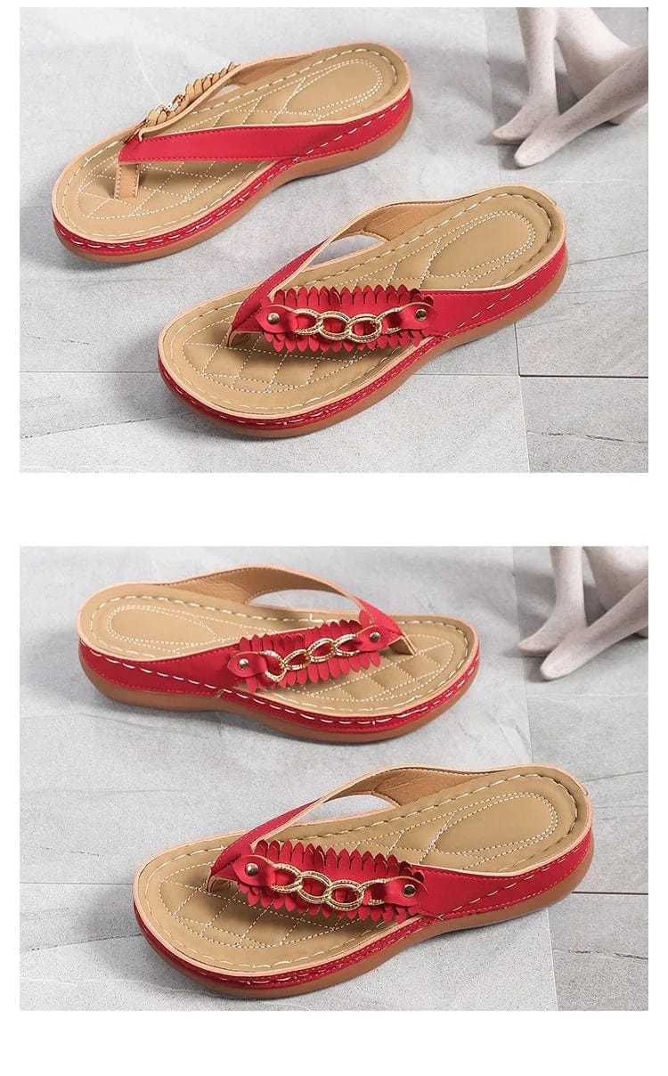 כפכפי אצבע "אמילי שנל" מעוצבות - נעלי אביגיל