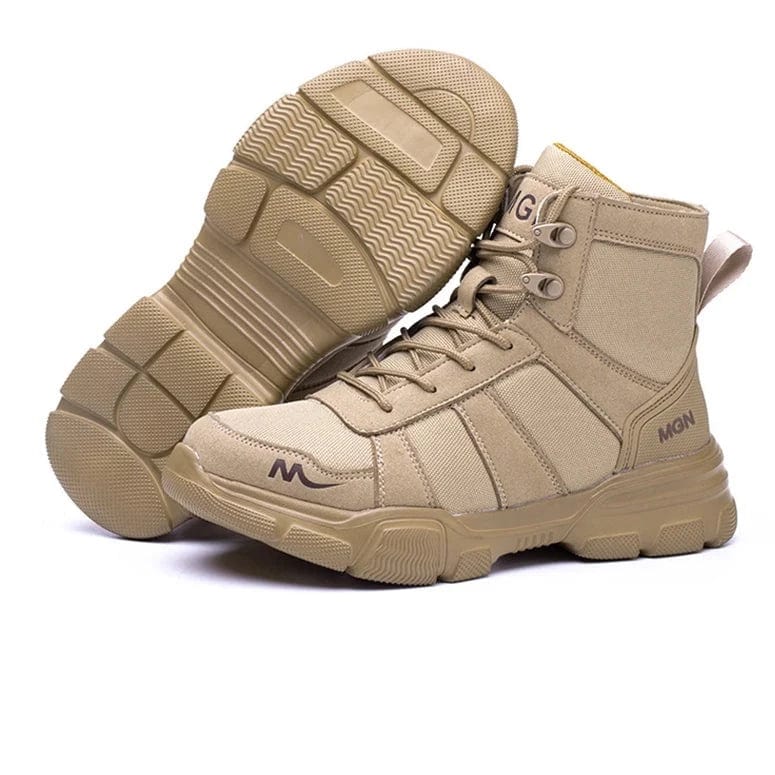 מגף מדברי צבאי "סהרה" עמיד למים עם הגנה על האצבעות - נעלי אביגיל בז' / 41
