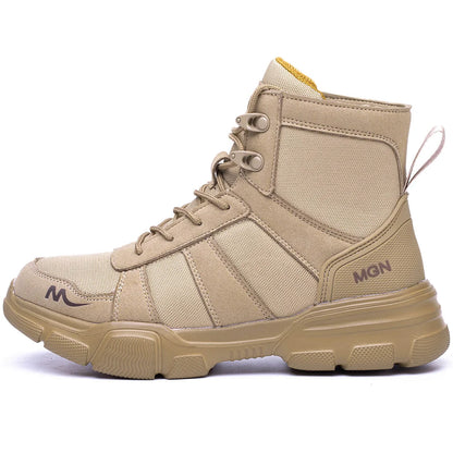 מגף מדברי צבאי "סהרה" עמיד למים עם הגנה על האצבעות