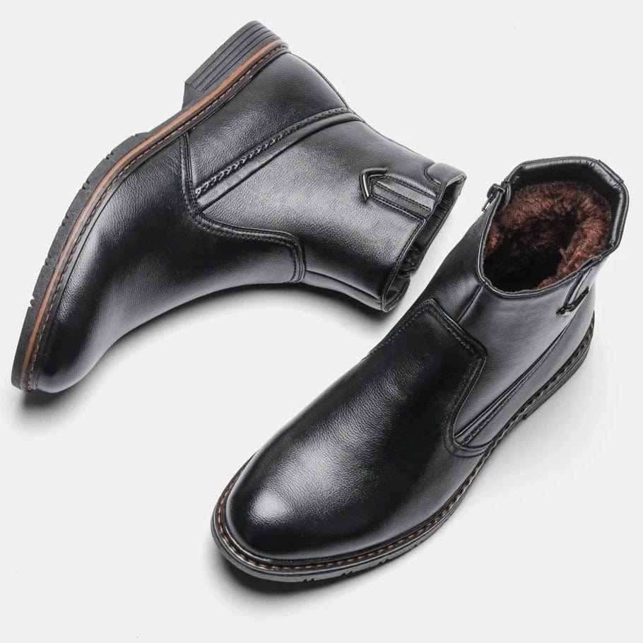 מגפוני "רובר" עיצוב איטלקי מודרני עם רוכסן צד - נעלי אביגיל