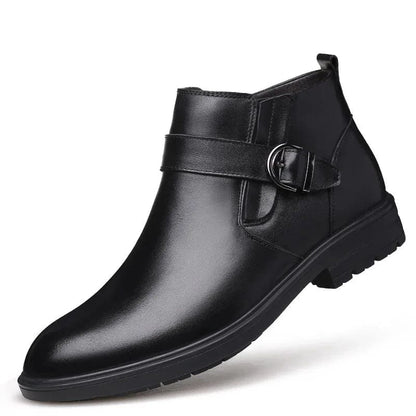 מגפוני עור "לוצ'י מונטנה" עם אבזם - נעלי אביגיל