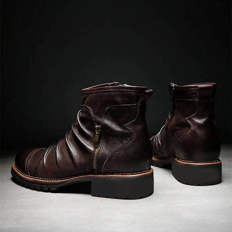 נעלי עור "מיקל ז'אק" עיצוב בריטי רטרו אותנטי - נעלי אביגיל