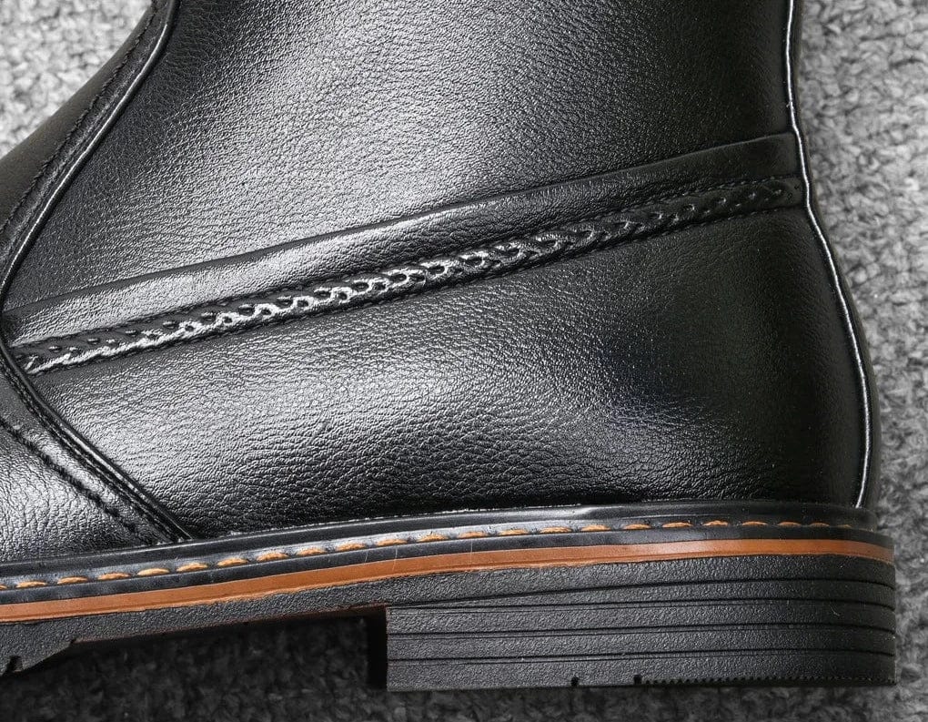 מגפוני "רובר" עיצוב איטלקי מודרני עם רוכסן צד - נעלי אביגיל