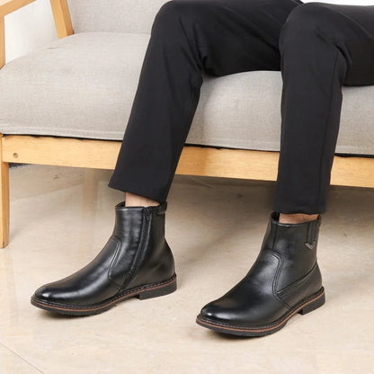 מגפוני "רובר" עיצוב איטלקי מודרני עם רוכסן צד - נעלי אביגיל