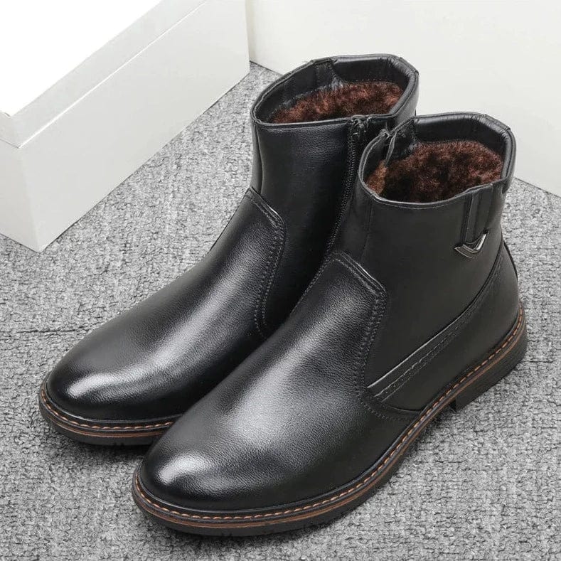 מגפוני "רובר" עיצוב איטלקי מודרני עם רוכסן צד - נעלי אביגיל