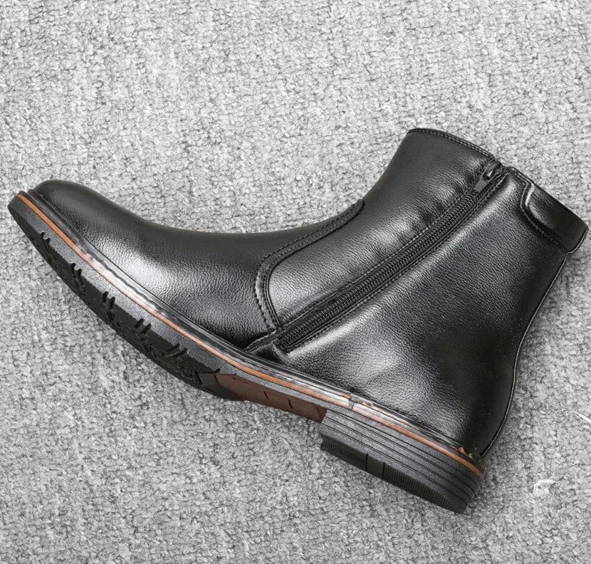 מגפוני "רובר" עיצוב איטלקי מודרני עם רוכסן צד - נעלי אביגיל