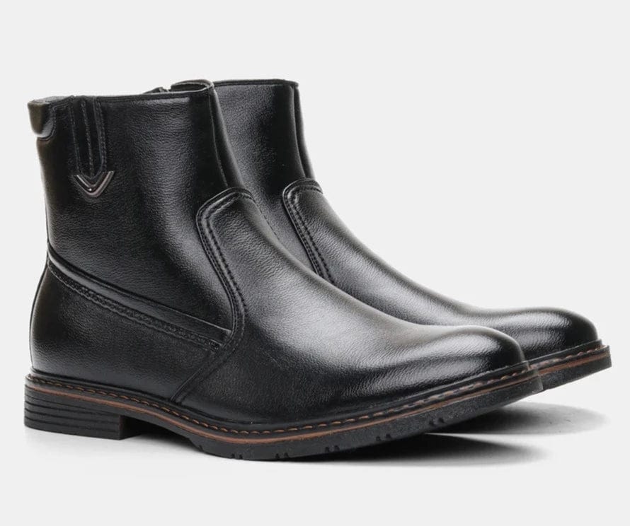 מגפוני "רובר" עיצוב איטלקי מודרני עם רוכסן צד - נעלי אביגיל