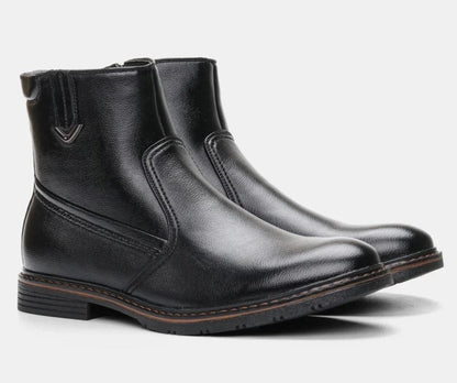 מגפוני "רובר" עיצוב איטלקי מודרני עם רוכסן צד - נעלי אביגיל