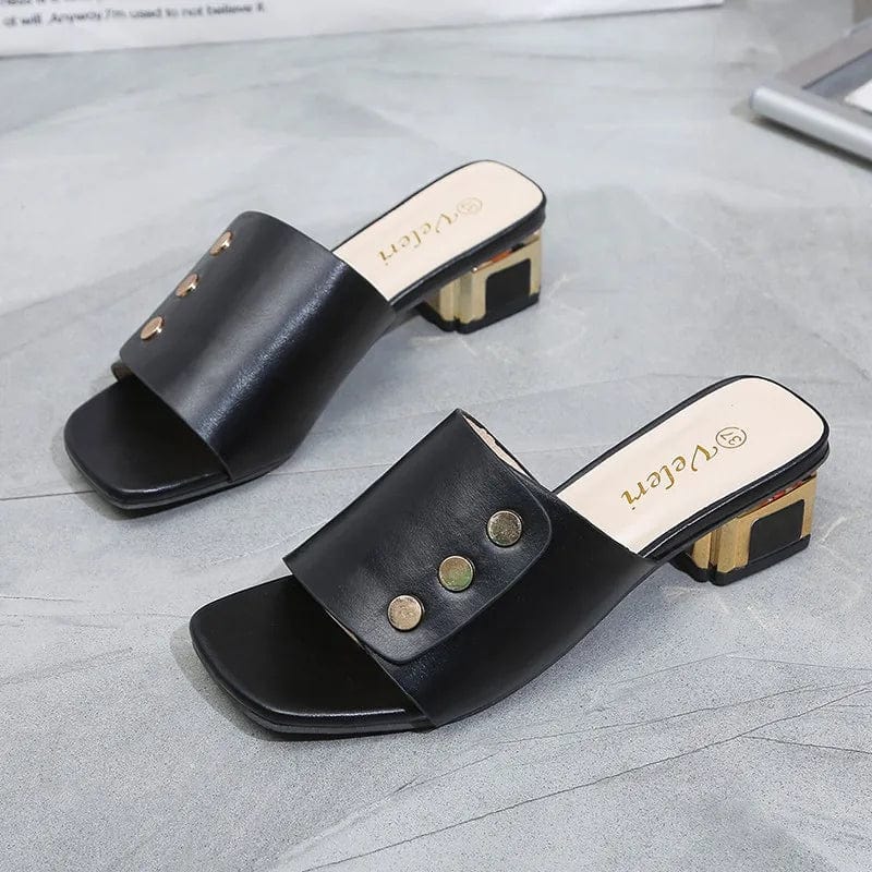 כפכפי עקב "ולרי" במבחר צבעים - נעלי אביגיל