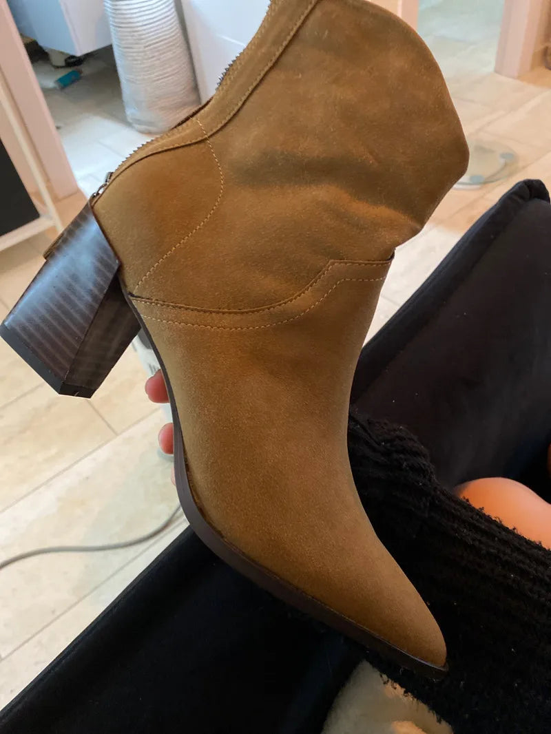 מגפי בוקרים "אטלנטיס" בסגנון רטרו - נעלי אביגיל