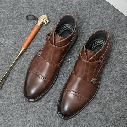 מגפוני "לוצ'י מונטנה" עיצוב איטלקי עם אבזם כפול - נעלי אביגיל