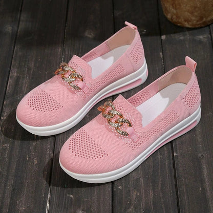 נעלי "Mesh" סניקרס סוליה שטוחה - נעלי אביגיל