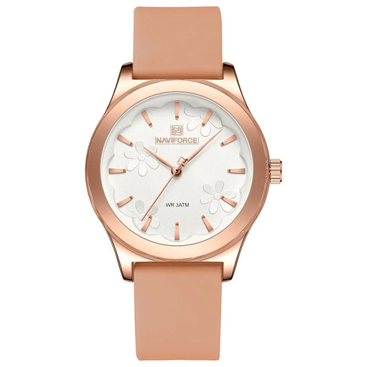 שעון קוורץ 'Lunare' רצועת סיליקון