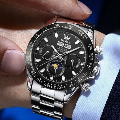 שעון מנהלים 'Olevs' כרונוגרף מכאני