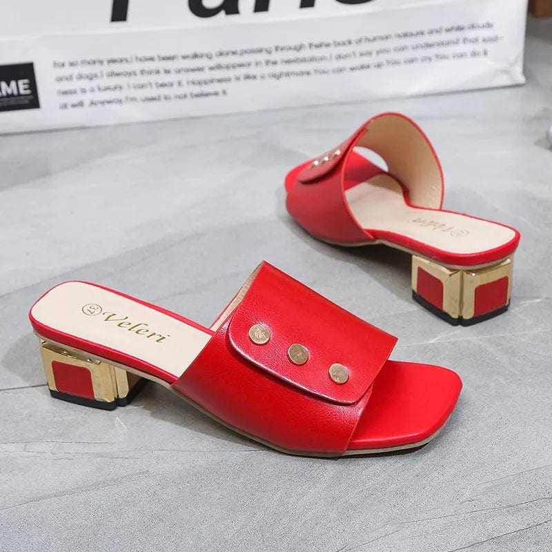 כפכפי עקב "ולרי" במבחר צבעים - נעלי אביגיל