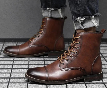 נעלי עור "מרטין" בעיצוב רטרו איטלקי - נעלי אביגיל