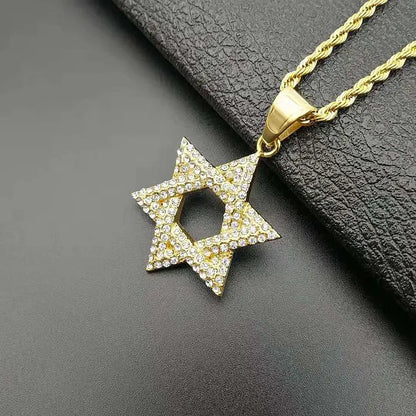 מגן דוד 'יהלום המלך' בצבע זהב