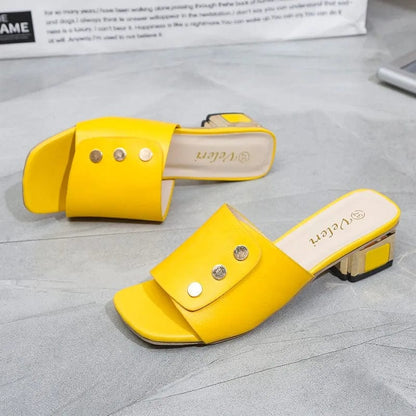 כפכפי עקב "ולרי" במבחר צבעים - נעלי אביגיל