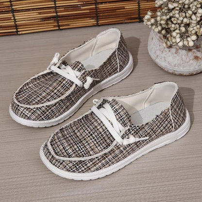 נעלי "קאנבה" מעוצבות סוליה שטוחה - נעלי אביגיל