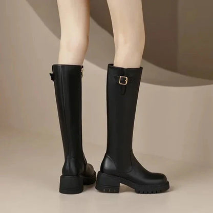 מגפי ברך "רפאל ברונו" גבוהות - נעלי אביגיל