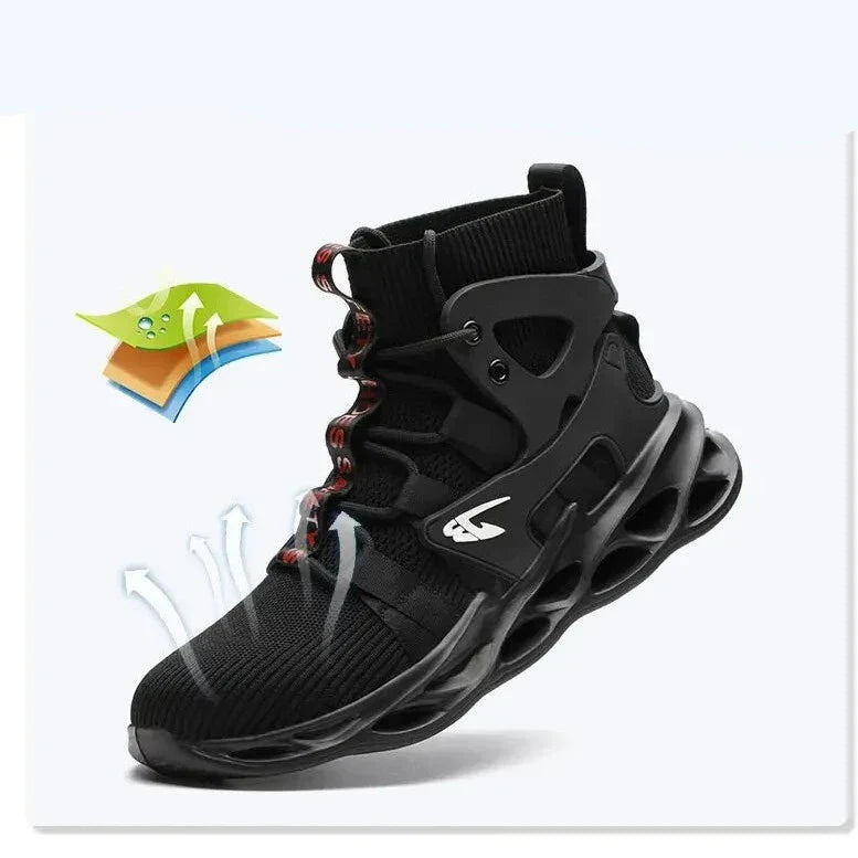 נעלי עבודה "PerTech" מגן אצבעות + קרסול