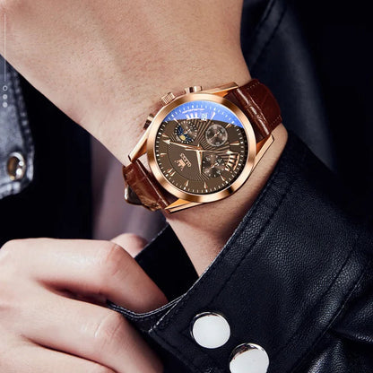 שעון מנהלים 'Xelron' רצועת עור