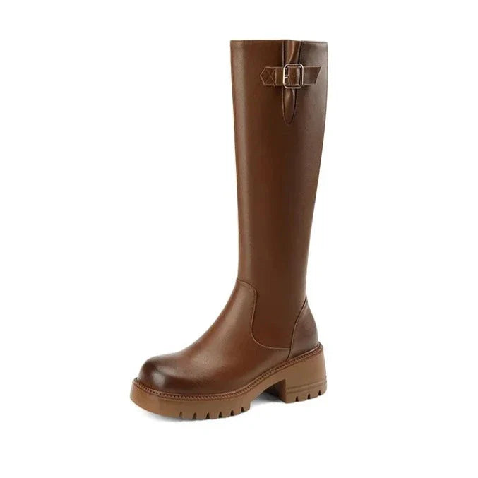 מגפי ברך "רפאל ברונו" גבוהות - נעלי אביגיל