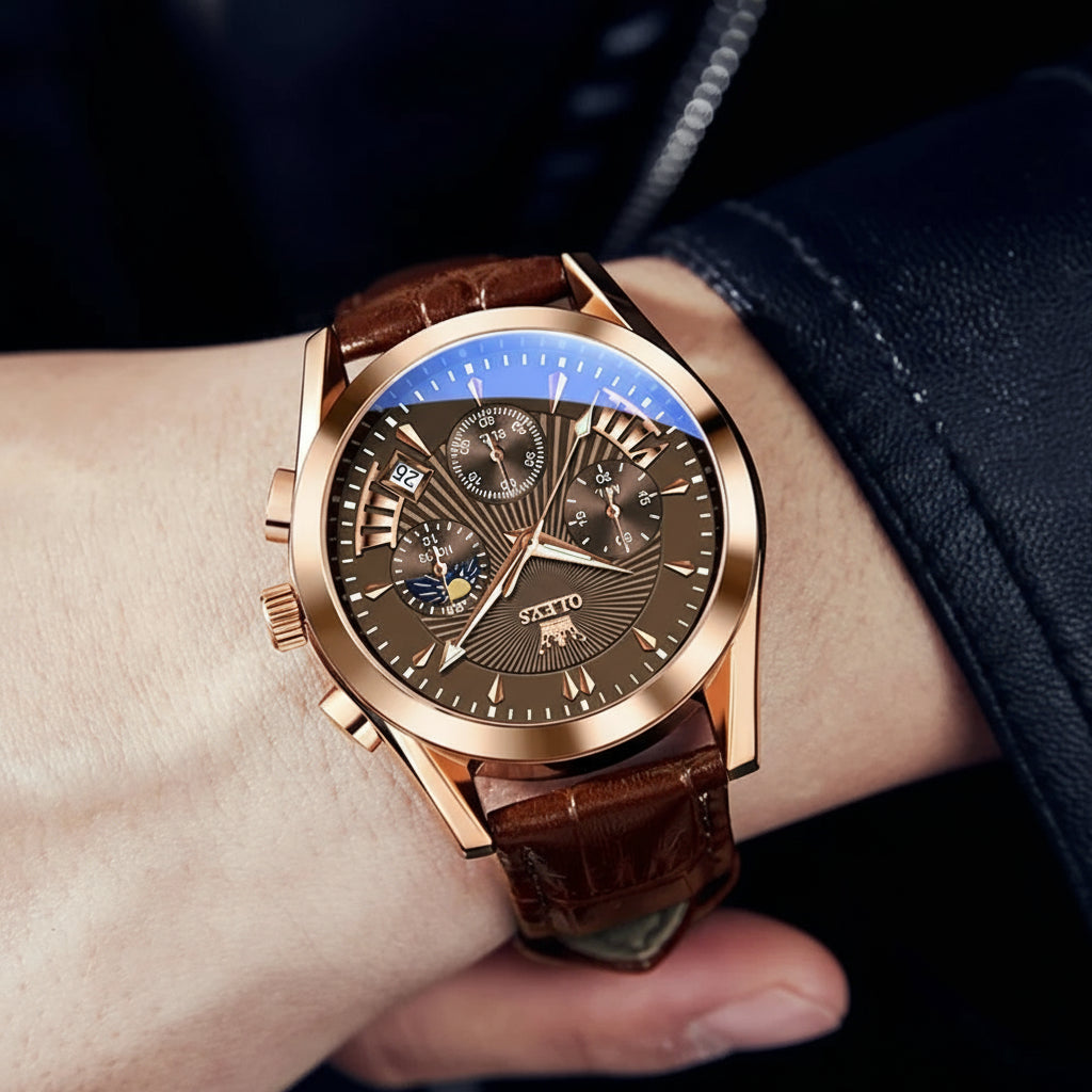 שעון מנהלים 'Xelron' רצועת עור