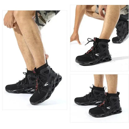 נעלי עבודה "PerTech" מגן אצבעות + קרסול