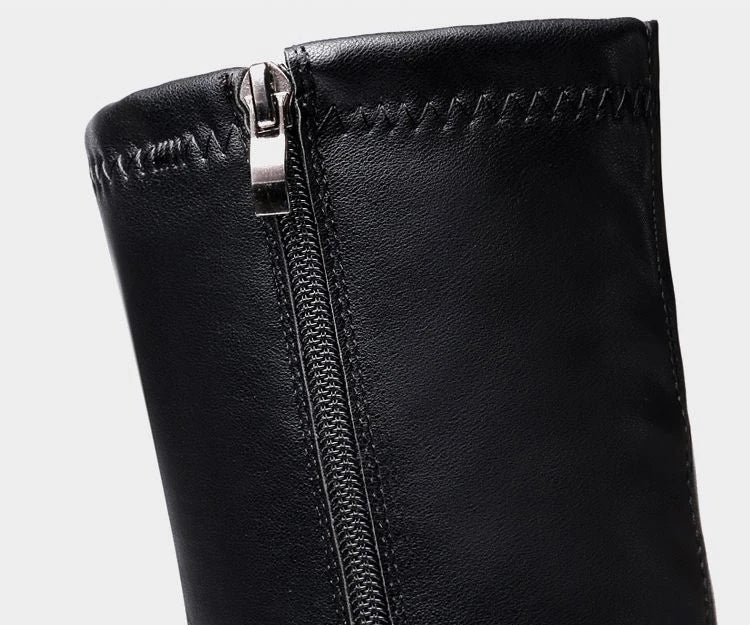 מגפי ברך "קרלו רוזה" בעיצוב איטלקי מודרני - נעלי אביגיל