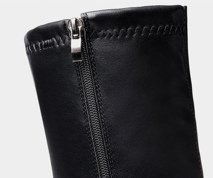 מגפי ברך "קרלו רוזה" בעיצוב איטלקי מודרני - נעלי אביגיל