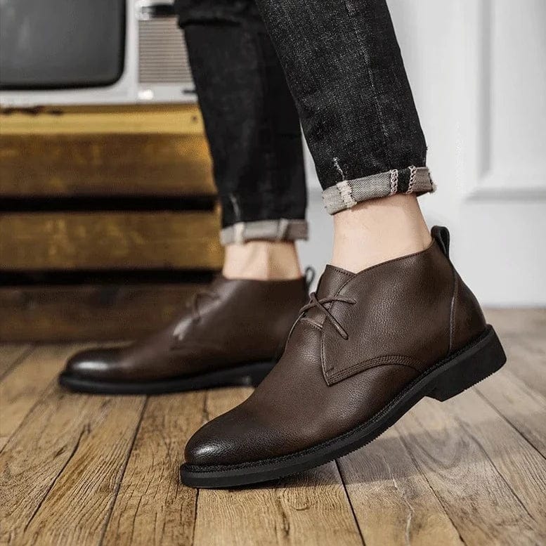 נעלי צ'לסי מעור מעובד ואיכותי - נעלי אביגיל