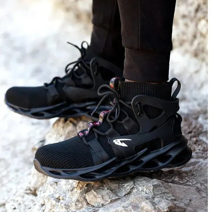 נעלי עבודה "PerTech" מגן אצבעות + קרסול