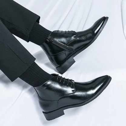 מגפי קרסול "אוסקר" וינטג' בעיצוב בריטי מודרני - נעלי אביגיל