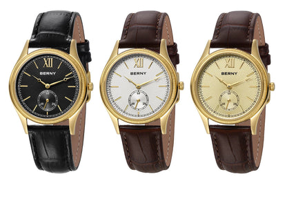 שעון קוורץ 'Skynor' רצועת עור