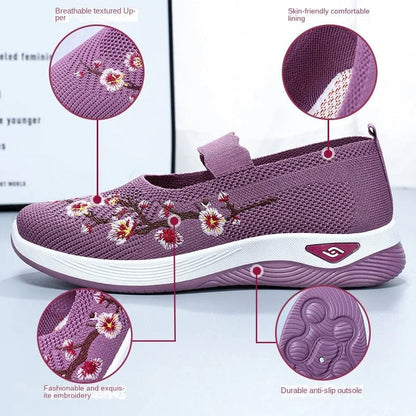 נעלי "junyi" לקיץ - סוליה רכה, רקמת רשת נושמת - נעלי אביגיל