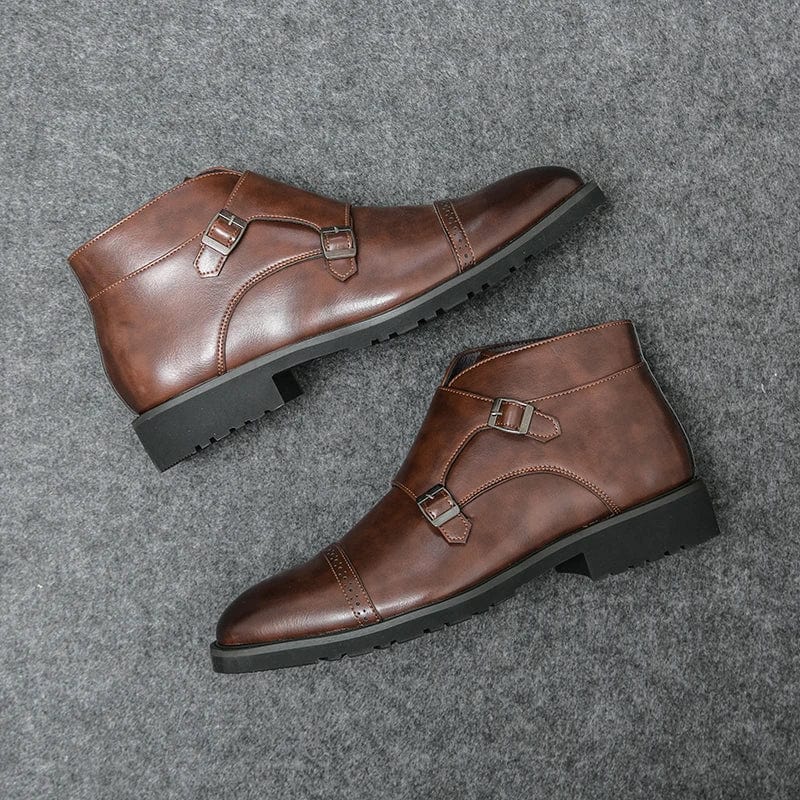 מגפוני "לוצ'י מונטנה" עיצוב איטלקי עם אבזם כפול - נעלי אביגיל