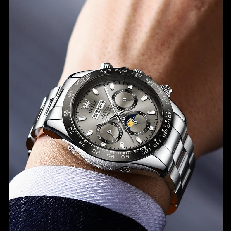 שעון מנהלים 'Olevs' כרונוגרף מכאני