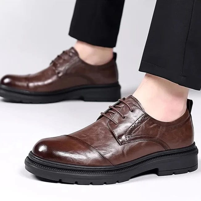 נעלי "רומאו קוולי" אוקספורד מעור אמיתי, עיצוב איטלקי - נעלי אביגיל