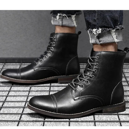 נעלי עור "מרטין" בעיצוב רטרו איטלקי - נעלי אביגיל