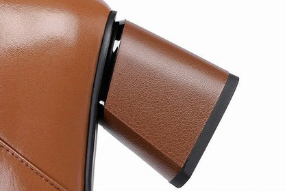 מגפי נשים "מרטין" עקב גבוהה - נעלי אביגיל