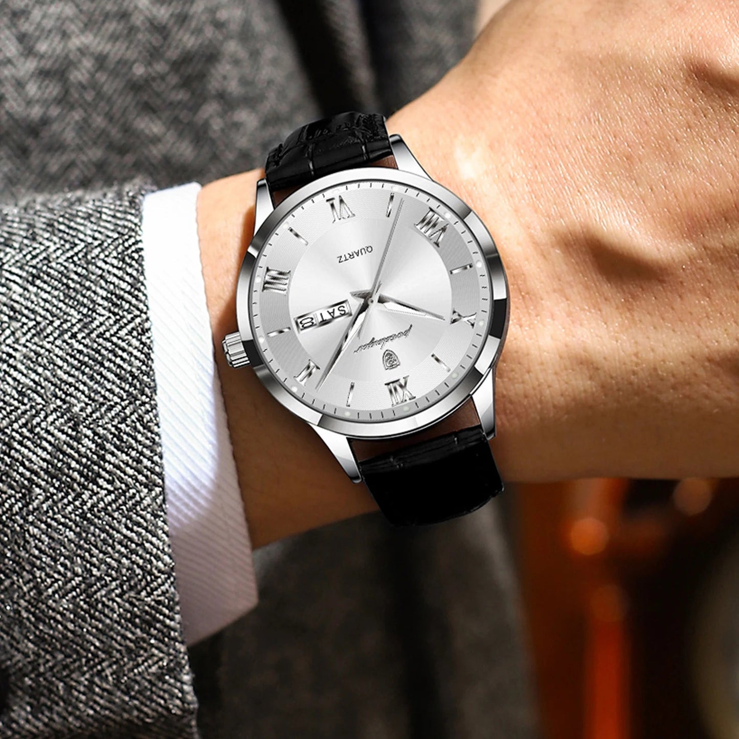 שעון מנהלים קלאסי 'Savana' קוורץ