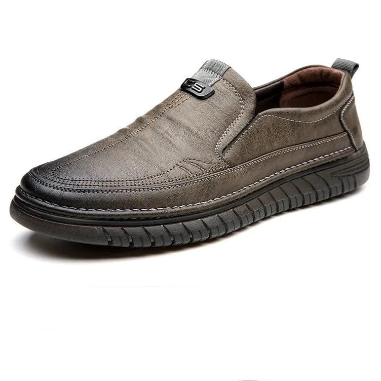 נעלי "רוברטו קורצ'י" עור אמיתי, עיצוב איטלקי מודרני - נעלי אביגיל אפור / 38