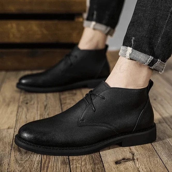 נעלי צ'לסי מעור מעובד ואיכותי - נעלי אביגיל