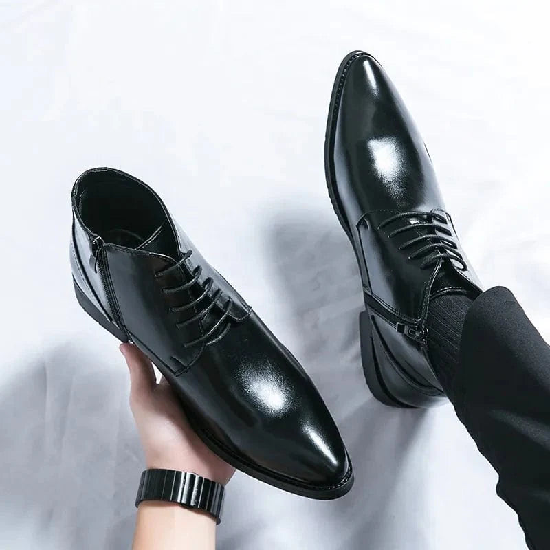 מגפי קרסול "אוסקר" וינטג' בעיצוב בריטי מודרני - נעלי אביגיל