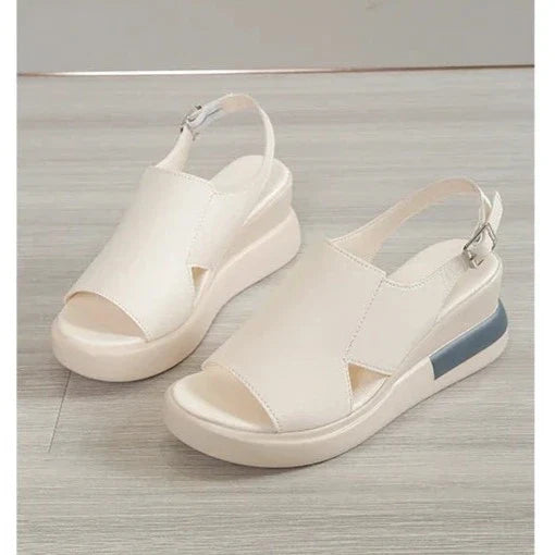 סנדלי פלטפורמה "לורן" דמוי עור איכותי