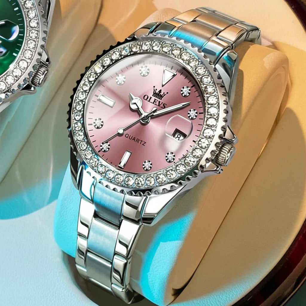 שעון קוורץ 'Duvior' יוקרתי אלגנטי