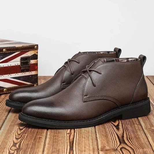 נעלי צ'לסי מעור מעובד ואיכותי - נעלי אביגיל חום / 38