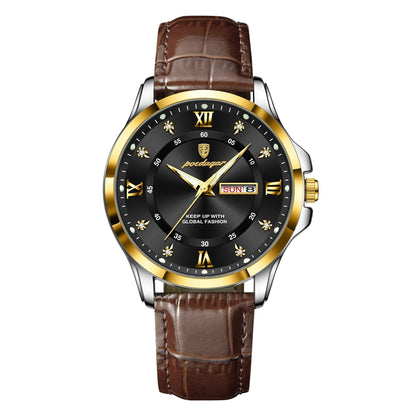 שעון קוורץ 'Dister' עם רצועת עור